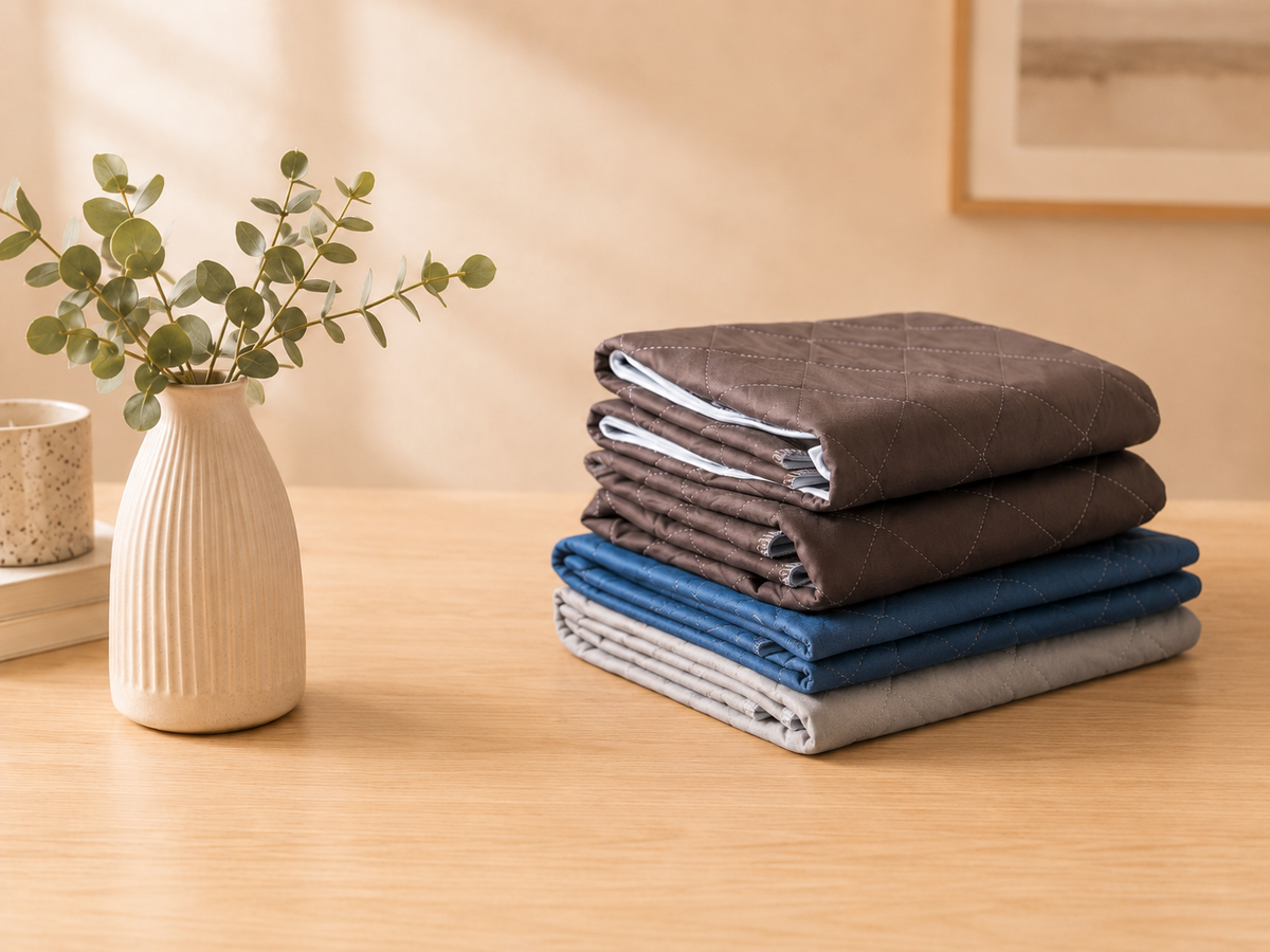 Folded reusable waterproof care pads