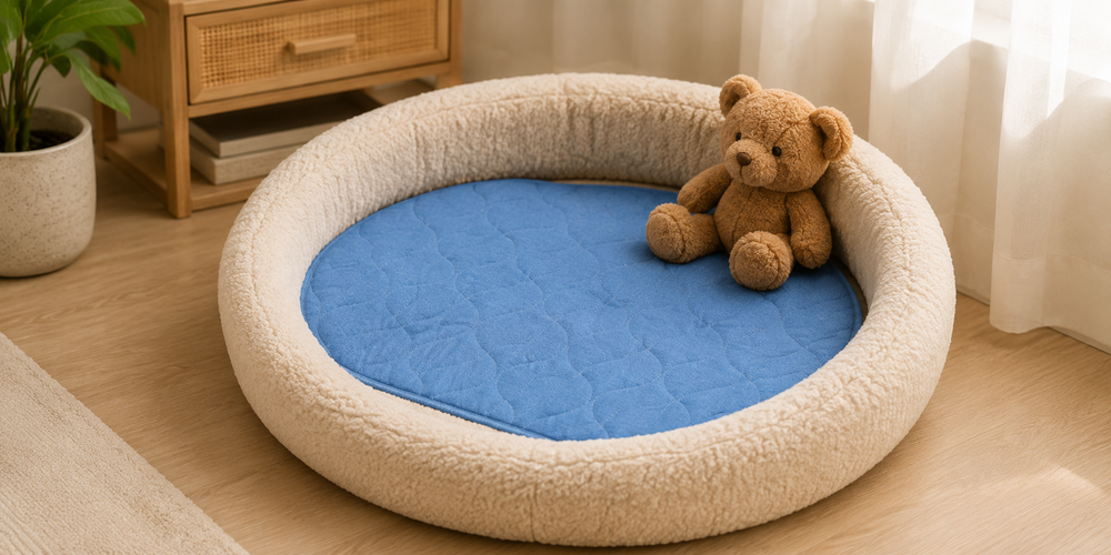 Washable care pad used in a tidy pet resting area